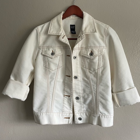 White denim jacket- S - Picture 1 of 4